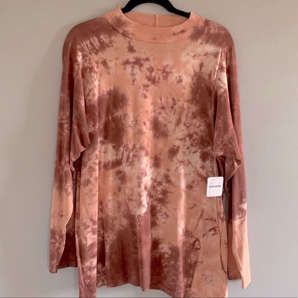 NWT-Free People Tie-Dyed Tee - Picture 11 of 13